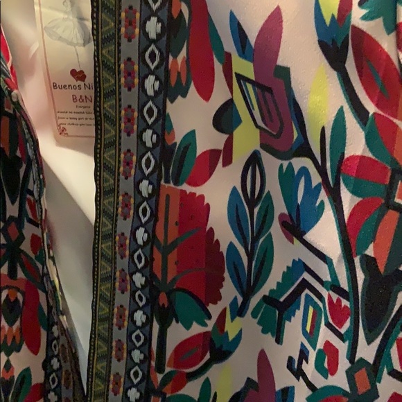 NWT 3/4 Sleeve Ethnic Print Flyaway Jacket - Picture 3 of 5
